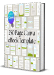 Canva eBook Template, Course WorkBook Template, How to Create e-Book, 250 page book Template